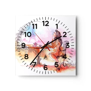 Horloge murale - Pendule murale - Le chic parisien - 40x40 cm