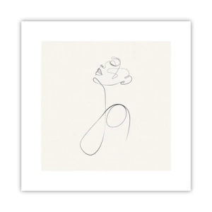 Affiche - Poster - En boucle dans les rêves - 30x30 cm