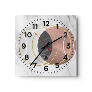 Horloge murale - Pendule murale - Musique des sphères - 40x40 cm