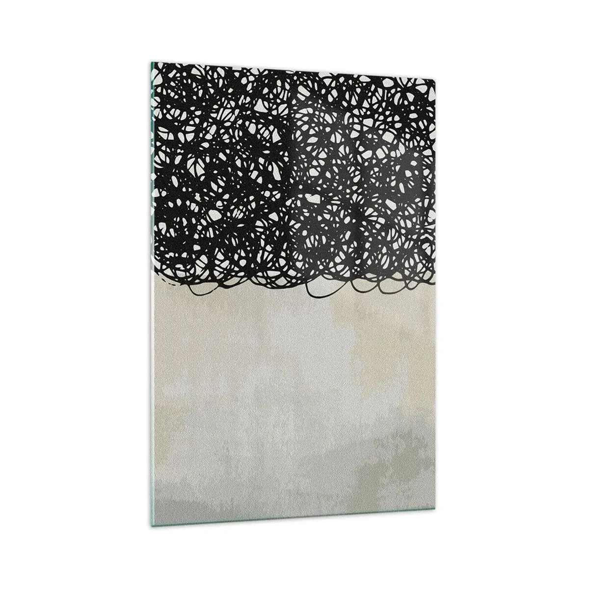 Impression sur verre - Image sur verre - Abstraction turbulente - 70x100 cm