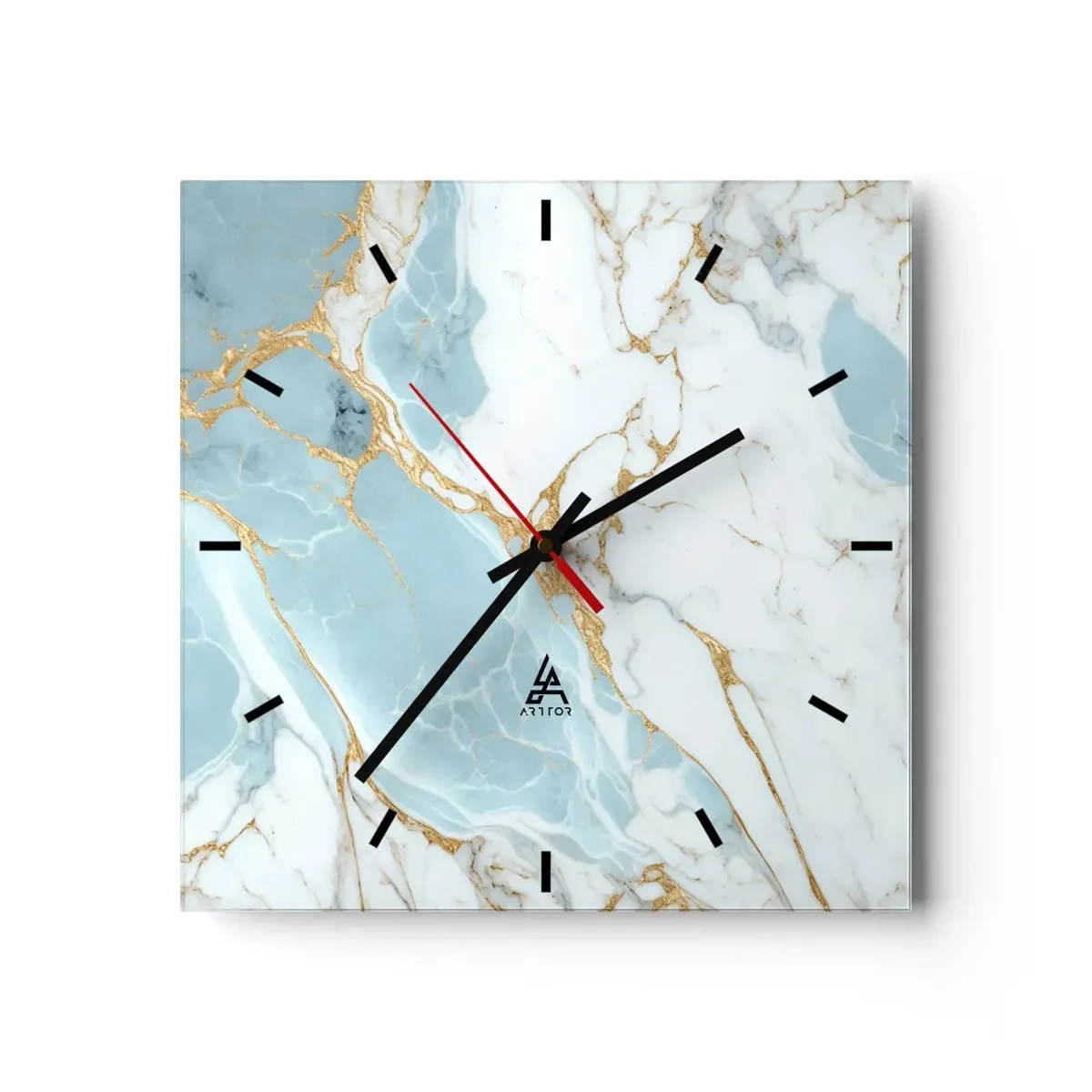 Horloge murale - Pendule murale - Richesse en pierre - 40x40 cm