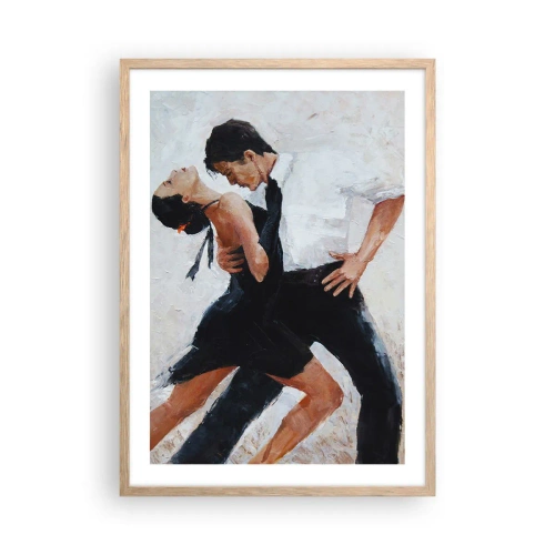 Affiche dans un chêne clair - Poster - Tango de mes rêves et pensées - 50x70 cm