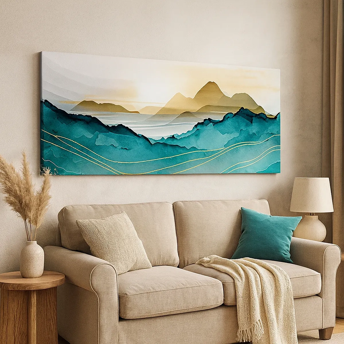 Impression sur toile - Image sur toile - Au frontière de l’abstraction – paysage - 30x30 cm