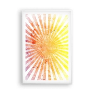 Affiche dans un cadre blanc - Poster - Levant et couchant - 61x91 cm