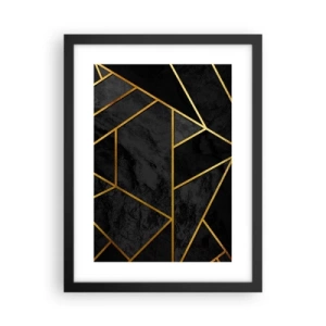 Affiche dans un cadre noir - Poster - Obscurité et éclat - 30x40 cm