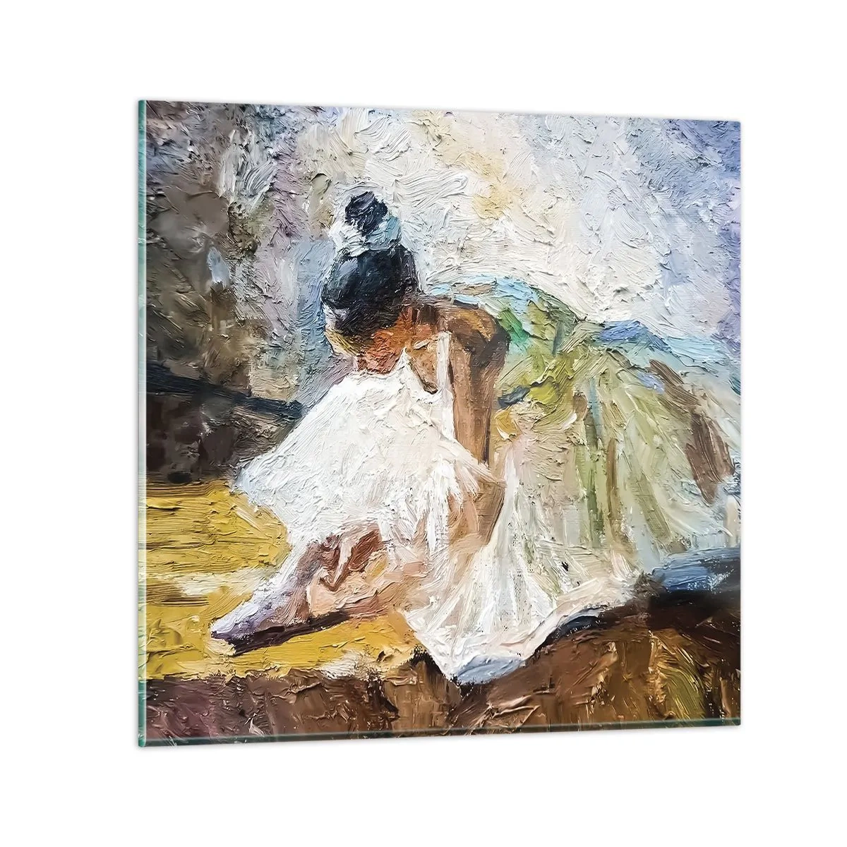 Impression sur verre - Image sur verre - D'après un tableau de Degas - 30x30 cm