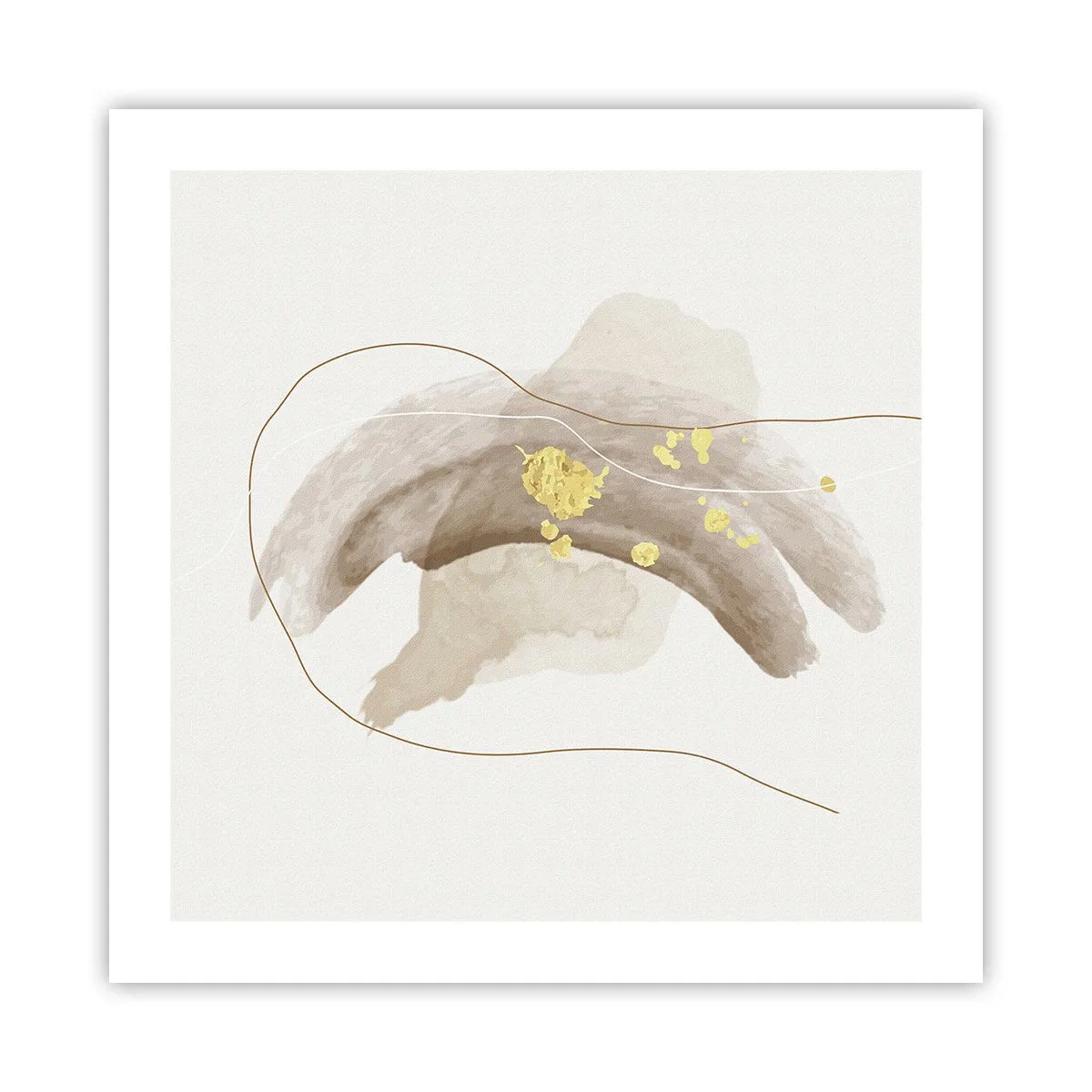 Affiche - Poster - rencontré dans l'espace - 50x50 cm