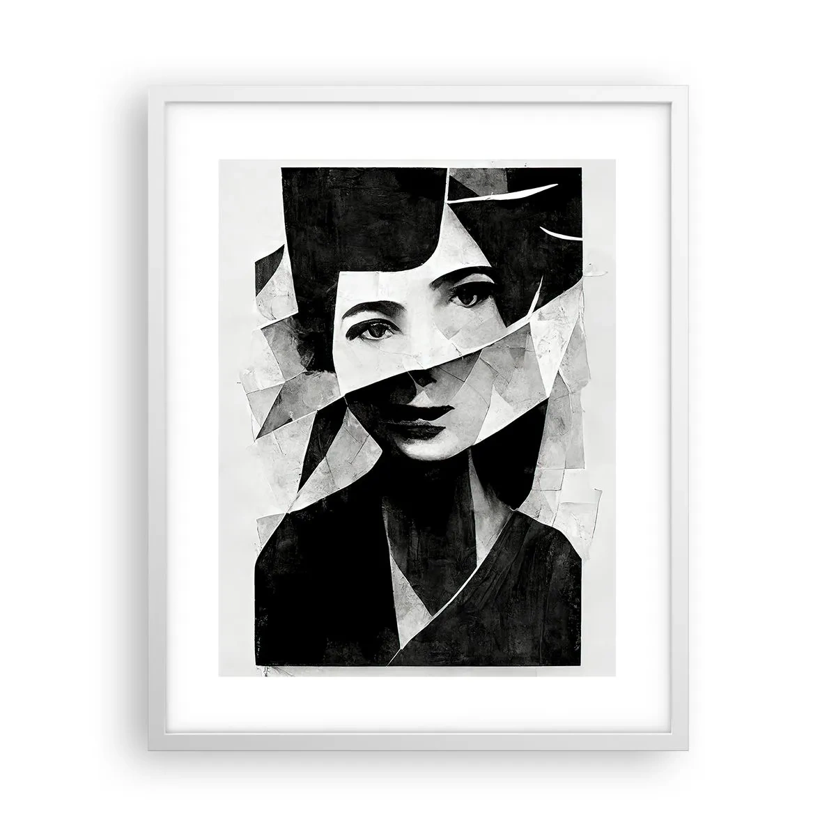 Affiche dans un cadre blanc - Poster - Vraiment ce que tu es… - 40x50 cm