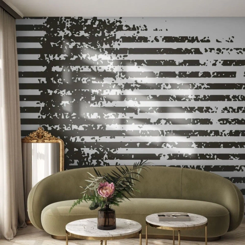 Papier Peint Photo Standard Eco - Rythme et bruissement - Abstraction, Morceau, Graphique - 300x210 cm