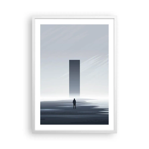 Affiche dans un cadre blanc - Poster - Opportunité ou menace ? - 50x70 cm