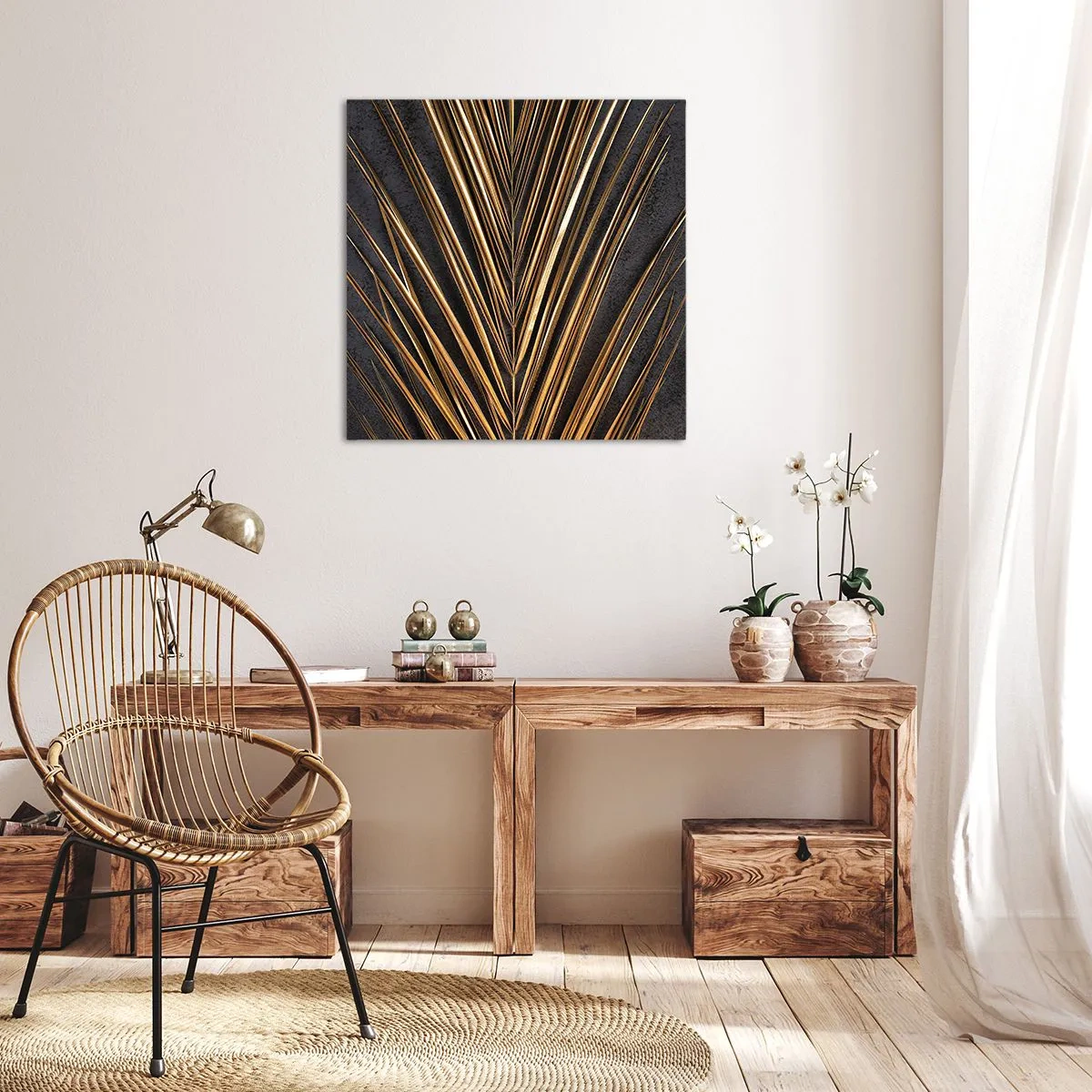 Impression sur toile - Image sur toile - L'or des tropiques - 30x30 cm