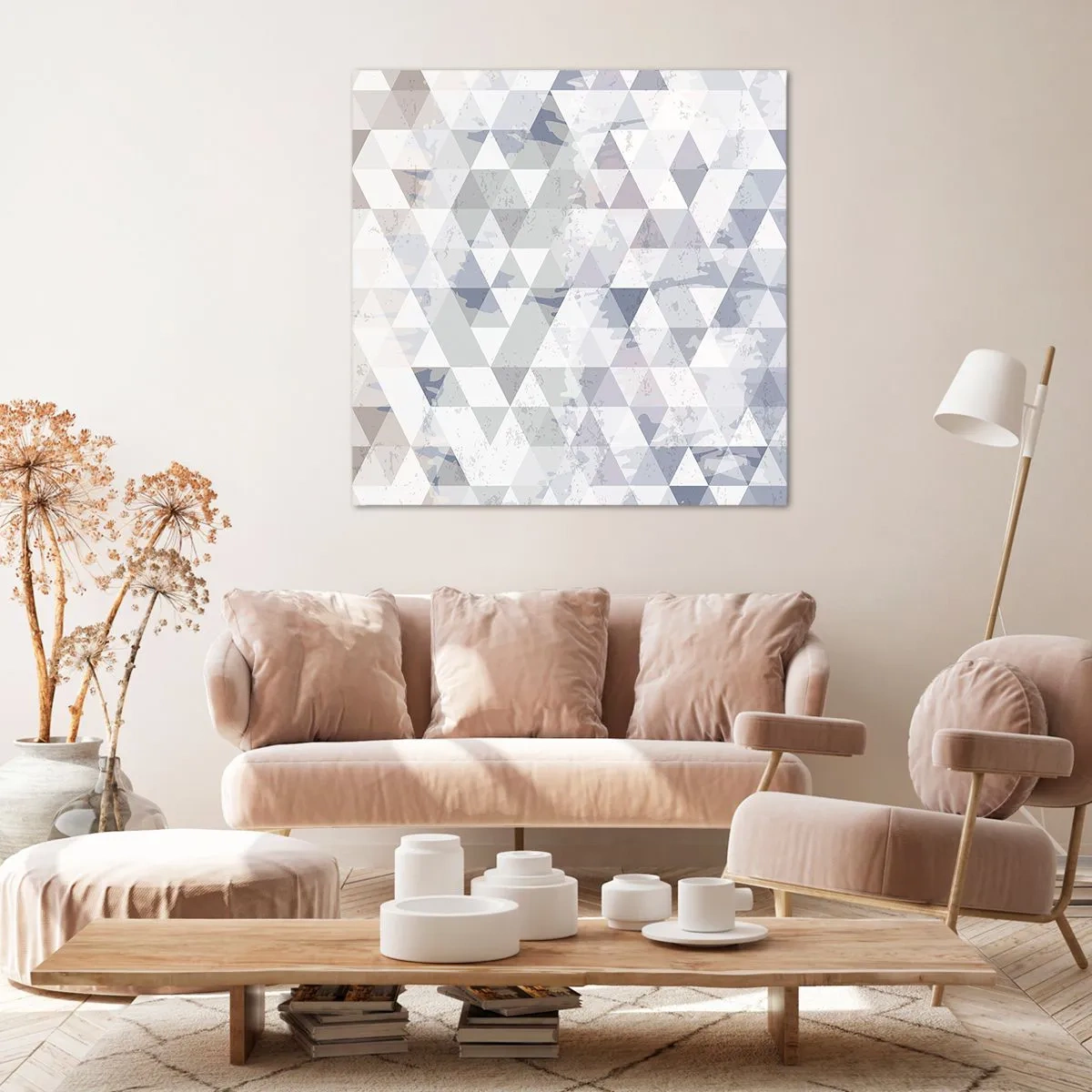 Impression sur toile - Image sur toile - En rythme de trois - 50x50 cm