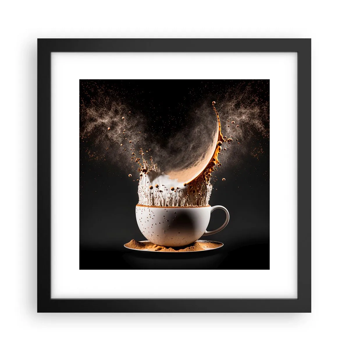 Affiche dans un cadre noir - Poster - Une explosion de saveur - 30x30 cm