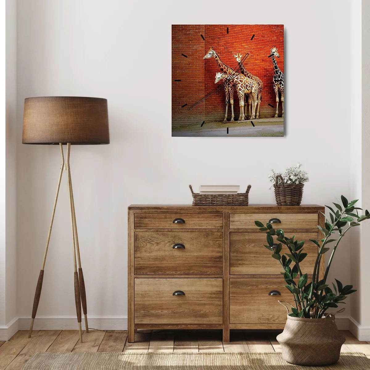 Horloge murale - Pendule murale - Voyez-vous des acacias ? - 30x30 cm