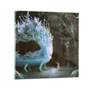 Impression sur verre - Image sur verre - Une rencontre fantastique - 70x70 cm