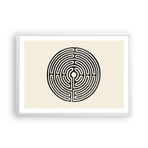 Affiche dans un cadre blanc - Poster - Ordre mystérieux - 70x50 cm