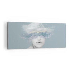 Impression sur toile - Image sur toile - La tête dans les nuages - 100x40 cm
