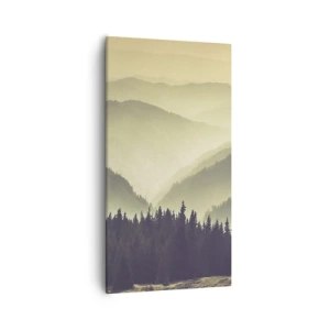 Impression sur toile - Image sur toile - Derrière les sept montagnes… - 55x100 cm