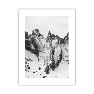 Affiche - Poster - Crête dangereuse de granit - 30x40 cm