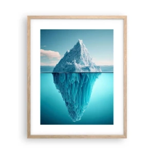 Affiche dans un chêne clair - Poster - Reine de Glace - 40x50 cm