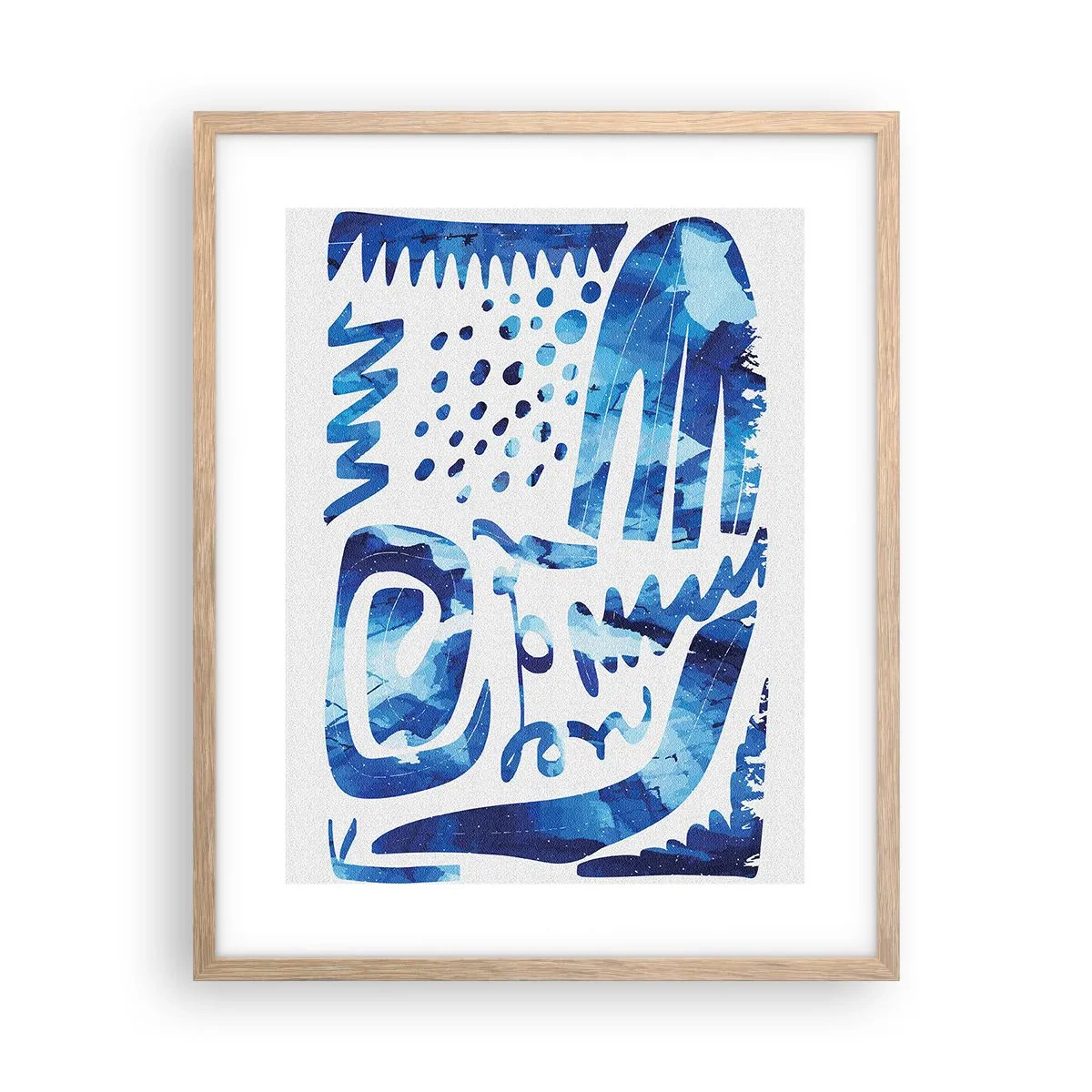 Affiche dans un chêne clair - Poster - Retour aux racines - 40x50 cm