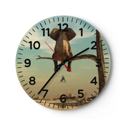 Horloge murale - Pendule murale - Nouveau point de vue - 30x30 cm