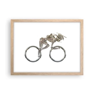 Affiche dans un chêne clair - Poster - Machine exceptionnelle - 40x30 cm