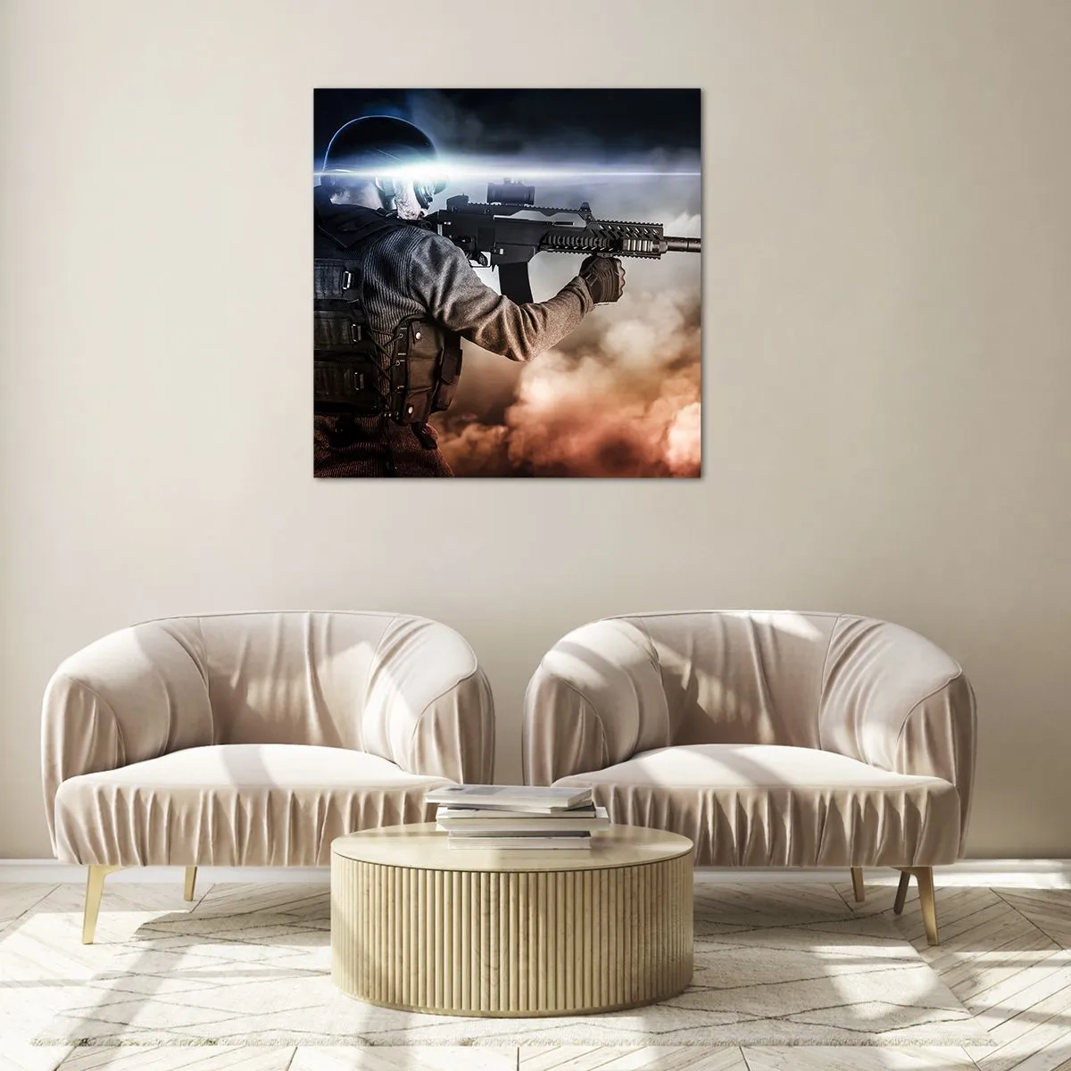 Impression sur verre - Image sur verre - Tout simplement un héros - 60x60 cm