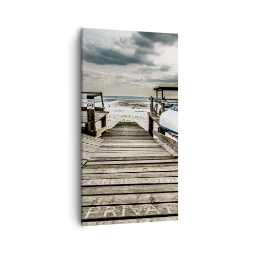 Impression sur toile - Image sur toile - Plage de minuit - 55x100 cm