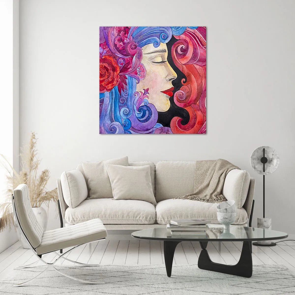 Impression sur verre - Image sur verre - L'Art Nouveau est toujours vivant - 70x70 cm