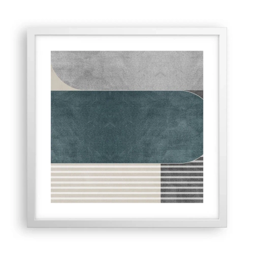 Affiche dans un cadre blanc - Poster - Composition de niveaux - 40x40 cm