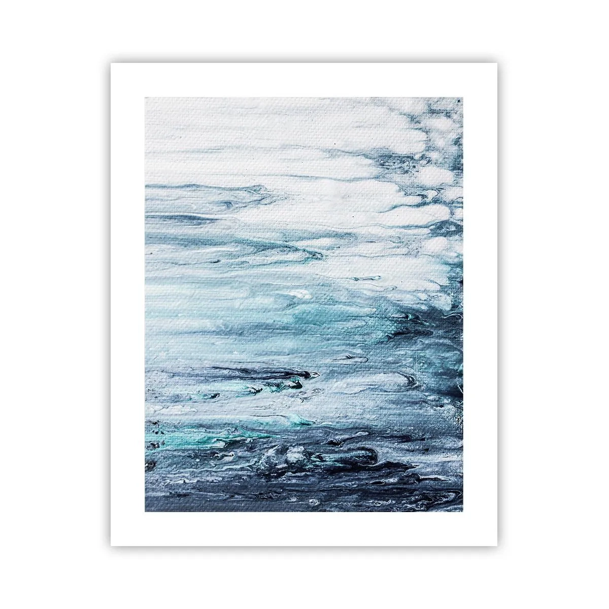 Affiche - Poster - Une glace bleue - 40x50 cm
