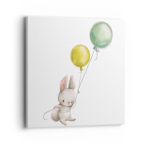Impression sur toile - Image sur toile - Moi aussi je vole! - 40x40 cm