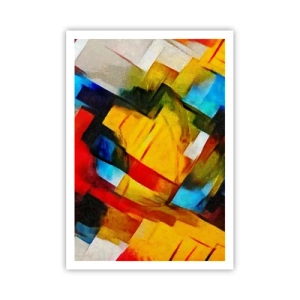 Affiche - Poster - Une superposition multicolore - 70x100 cm