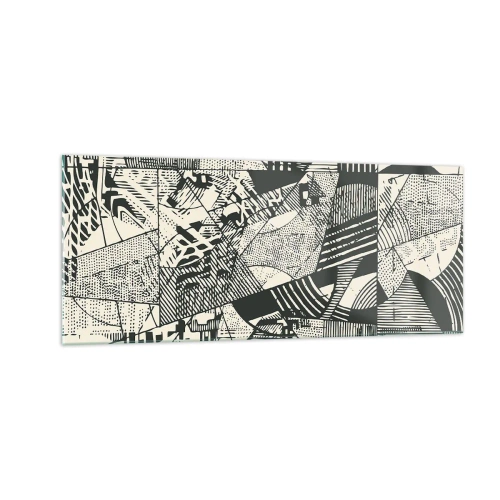 Impression sur verre - Image sur verre - Dynamique du modernisme - 100x40 cm