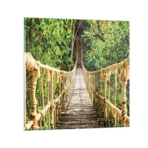 Impression sur verre - Image sur verre - Suspendu dans la nature - 40x40 cm