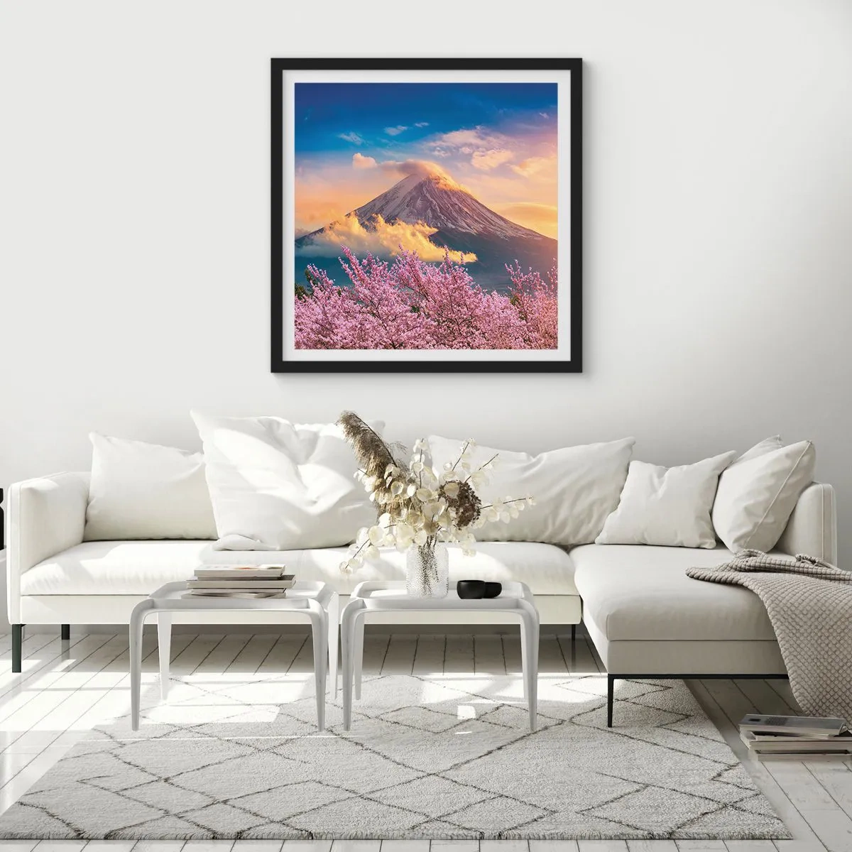 Affiche dans un cadre noir - Poster - Sainteté japonaise - 40x40 cm