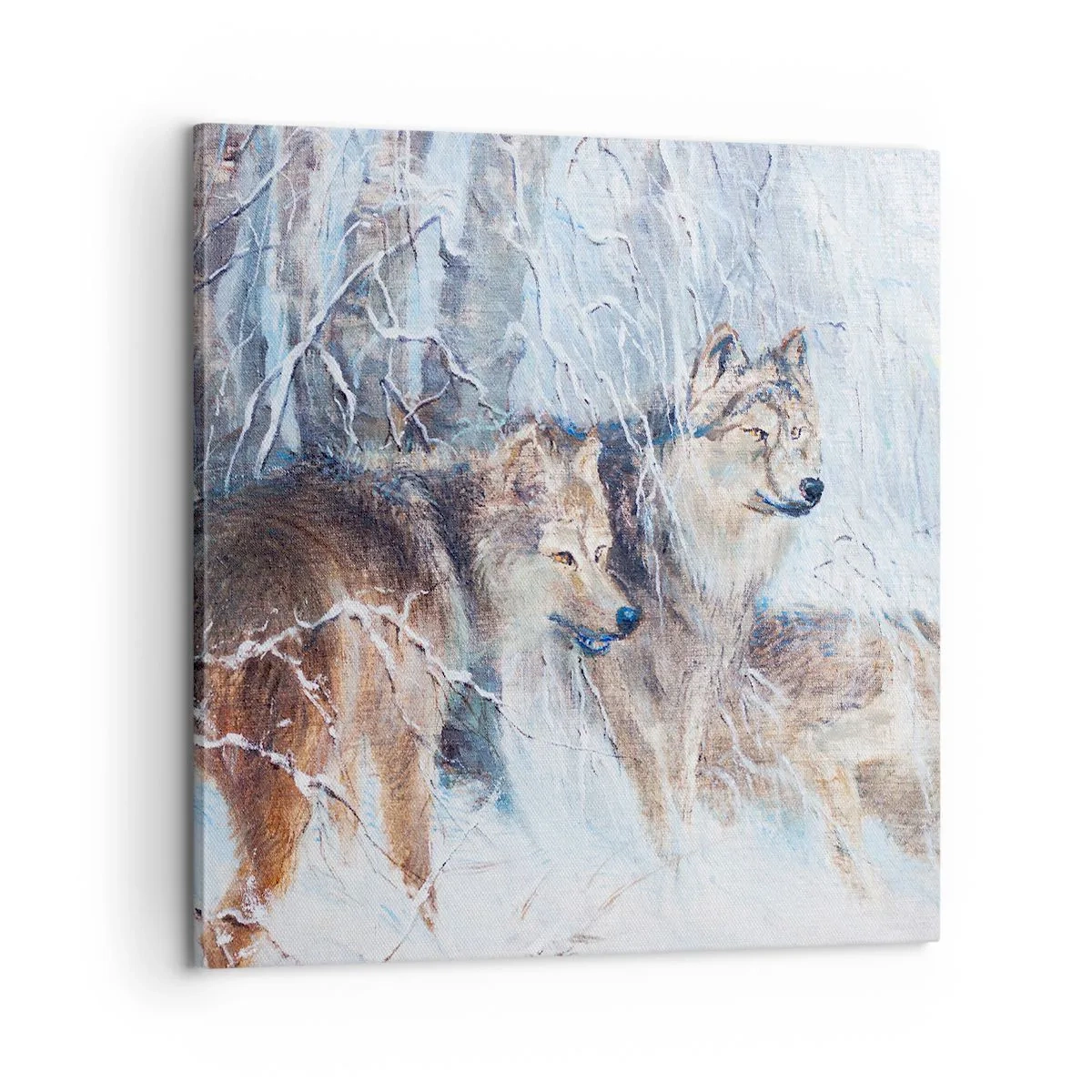 Impression sur toile - Image sur toile - Attention! Ca arrive ... - 60x60 cm