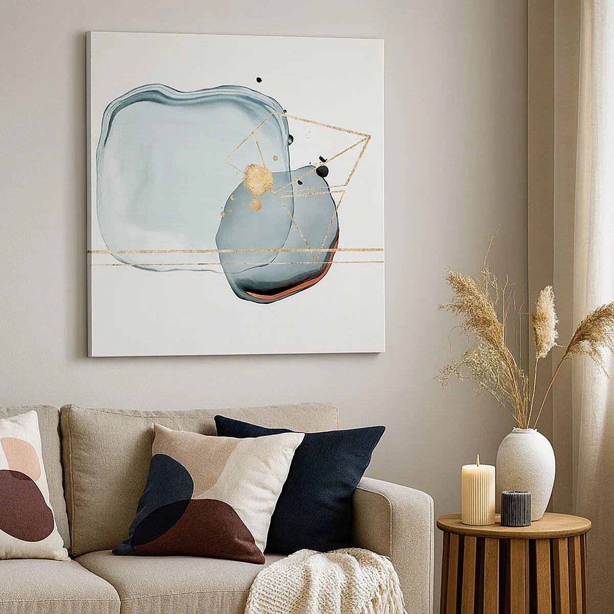 Impression sur toile - Image sur toile - Etude des gouttes - 30x30 cm