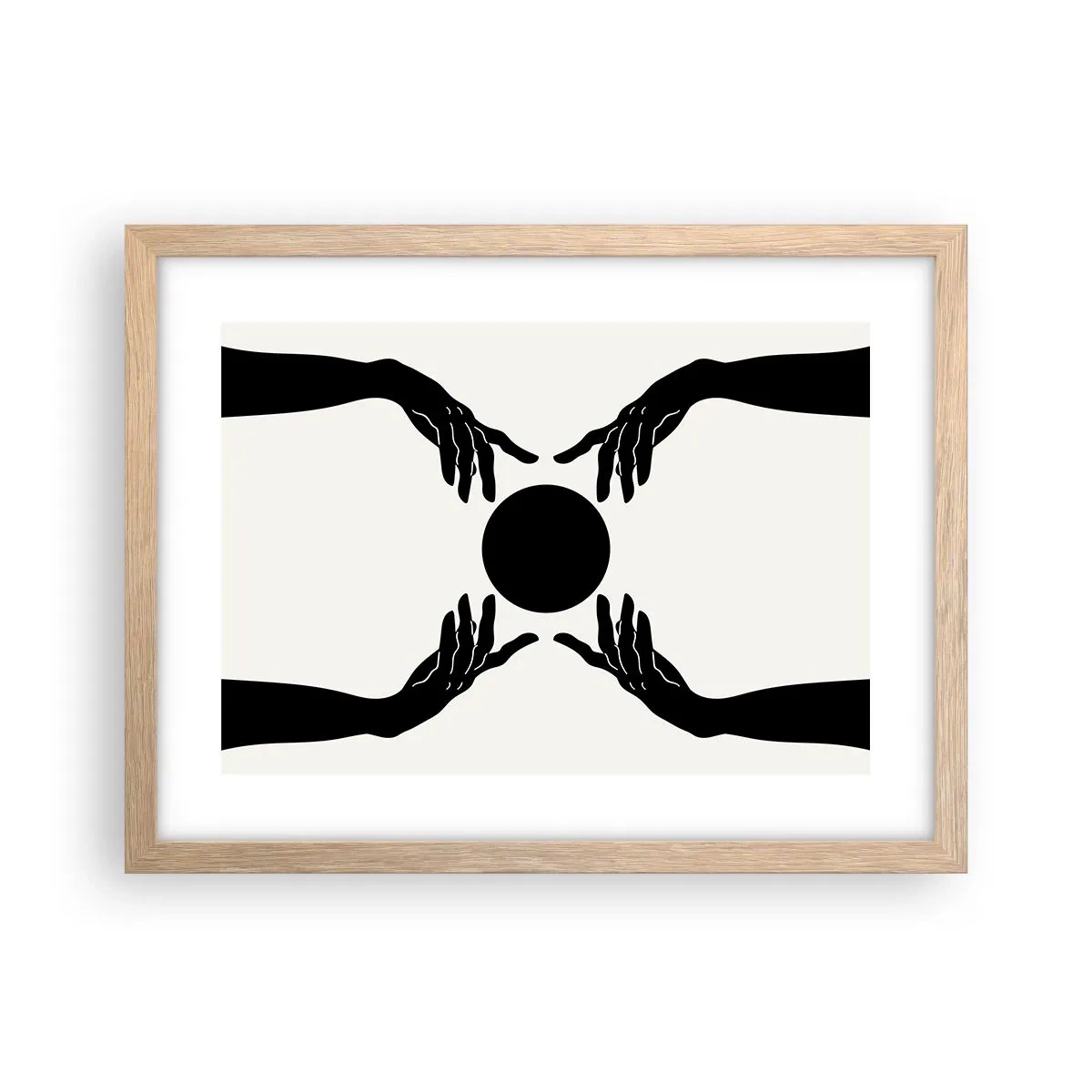 Affiche dans un chêne clair - Poster - Signe secret - 40x30 cm