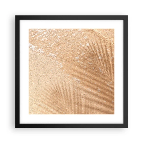 Affiche dans un cadre noir - Poster - Ombre d'un été chaud - 40x40 cm