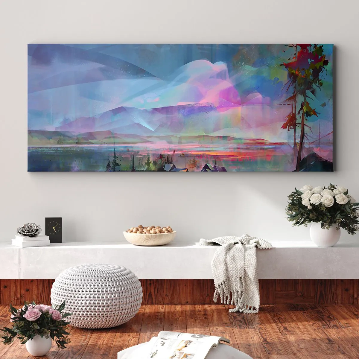 Impression sur toile - Image sur toile - Sous un ciel bienveillant - 90x30 cm
