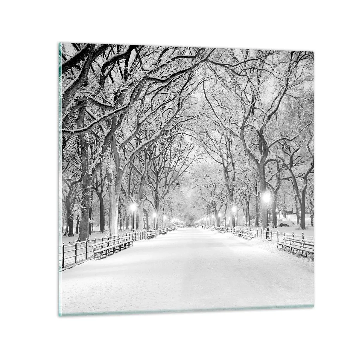 Impression sur verre - Image sur verre - Les quatres saisons – l’hiver - 70x70 cm