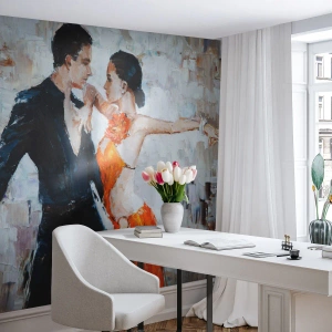 Papier Peint Photo Premium Sand - Dirty dancing - Abstraction, Danse, Tango - 500x350 cm