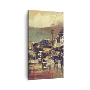 Impression sur toile - Image sur toile - La vie comme une richesse de gris - 45x80 cm