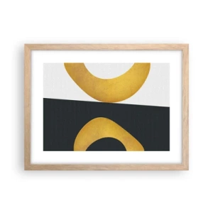 Affiche dans un chêne clair - Poster - Avant tout : l’or - 40x30 cm