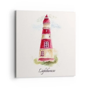 Impression sur toile - Image sur toile - Il y a toujours beau temps autour - 70x70 cm