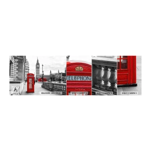 Échantillon de Papier Peint Autocollant Deluxe Sticker - Sans aucun doute Londres - Ville, Londres, Architecture - 100x30 cm
