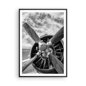 Affiche dans un cadre noir - Poster - Dompteur de ciel - 70x100 cm