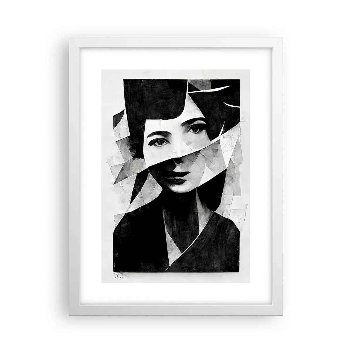 Affiche dans un cadre blanc - Poster - Vraiment ce que tu es… - 30x40 cm